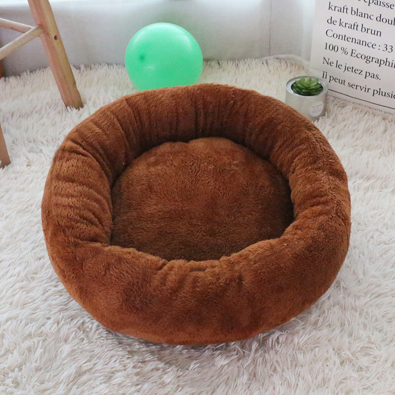 Pet Winter Deep Sleep Warm Round Nest Thick Plush Cat Nest