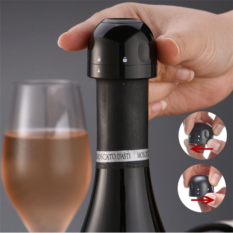 Vacuum Red Wine Bottle Stopper Silicone Sealed Champagne Bottle Stopper Vacuum Retain Freshness Wine Plug Bar Tools