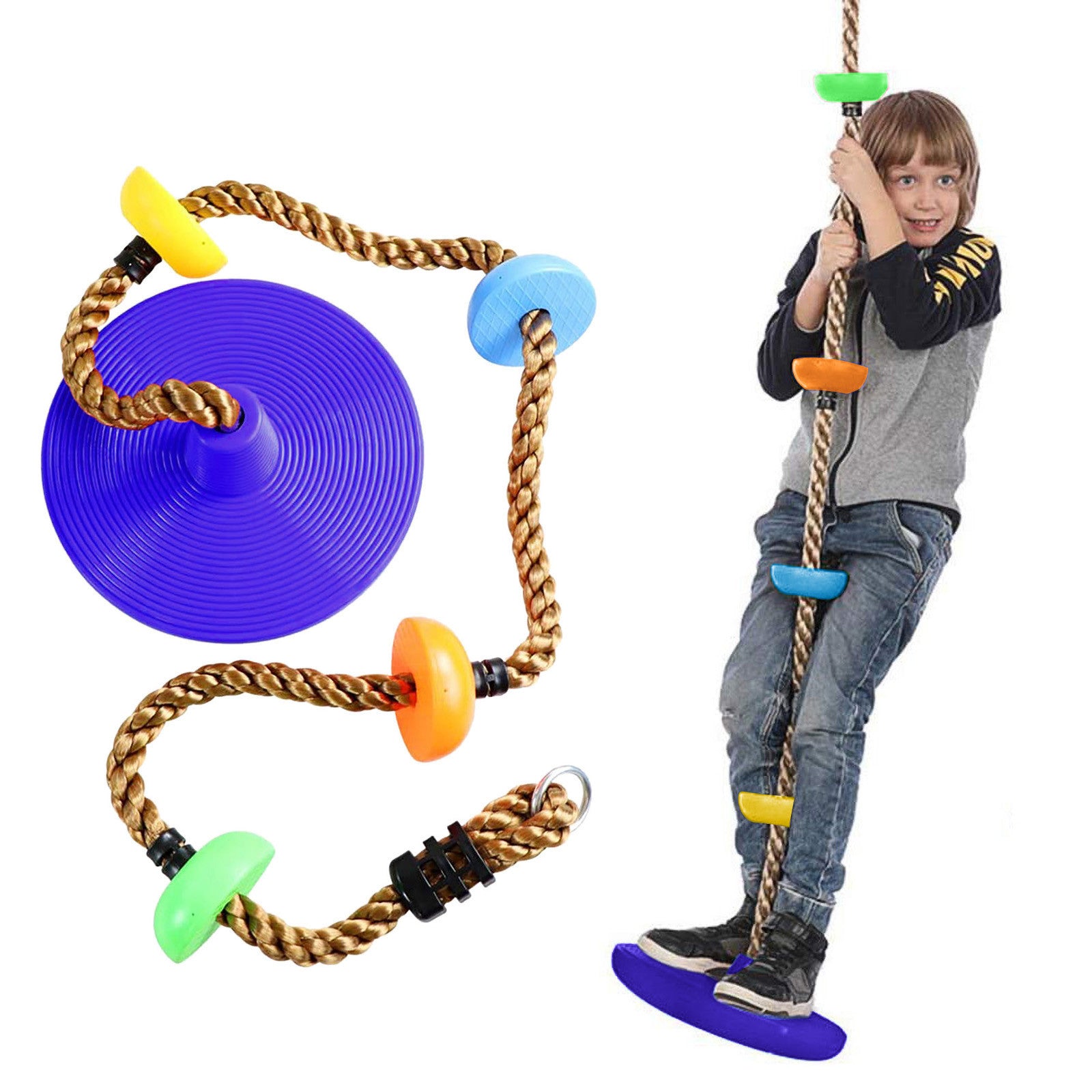 Plastic Children's Swing Play Equipment Outdoor  Kid Toy  Set Accessories - Minihomy