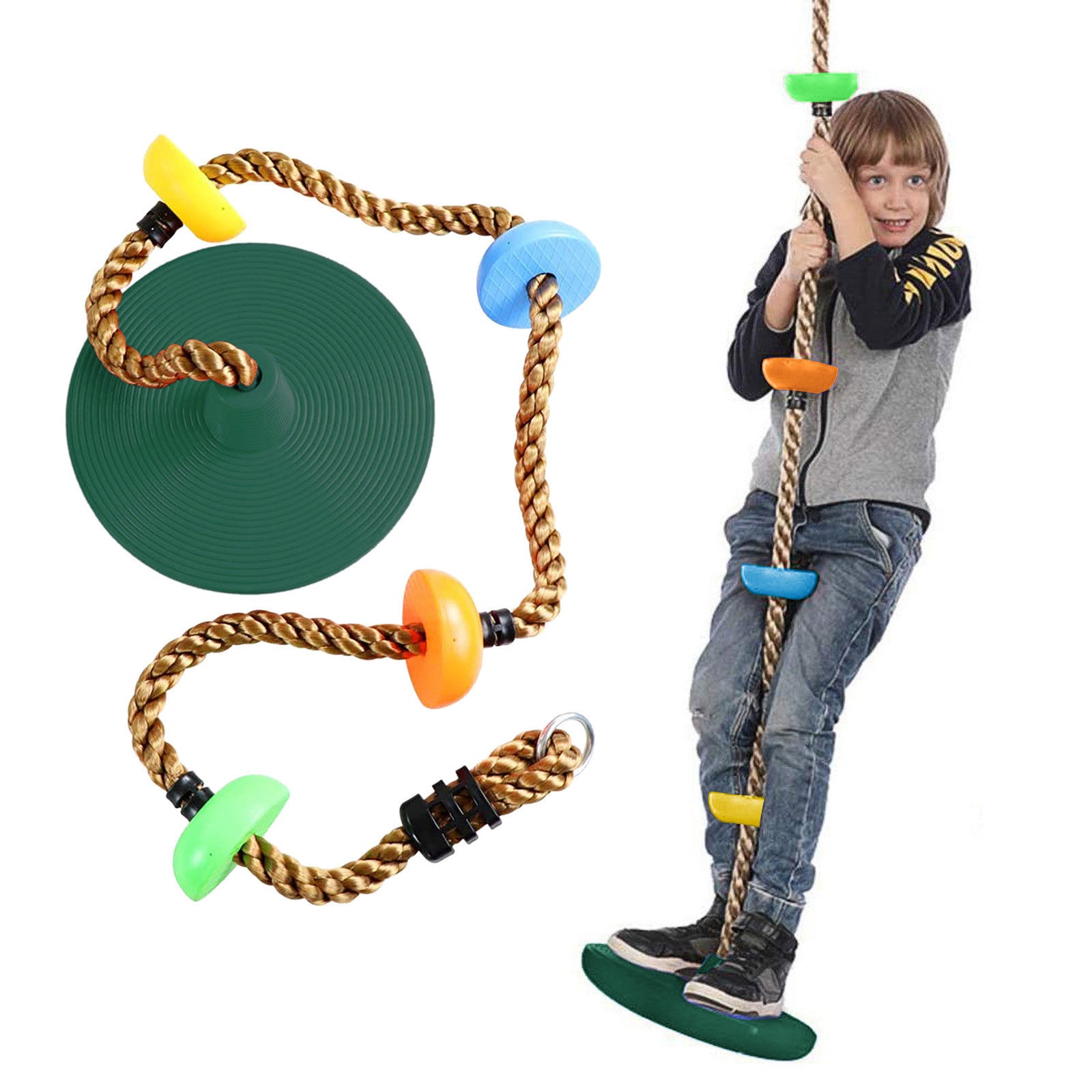 Plastic Children's Swing Play Equipment Outdoor  Kid Toy  Set Accessories - Minihomy