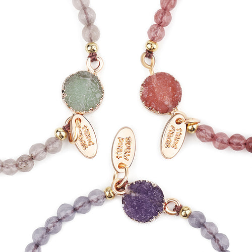 Natural Stone Bracelets For Women Rope Chain Bracelet Handmade Quartz Jewelry For Women