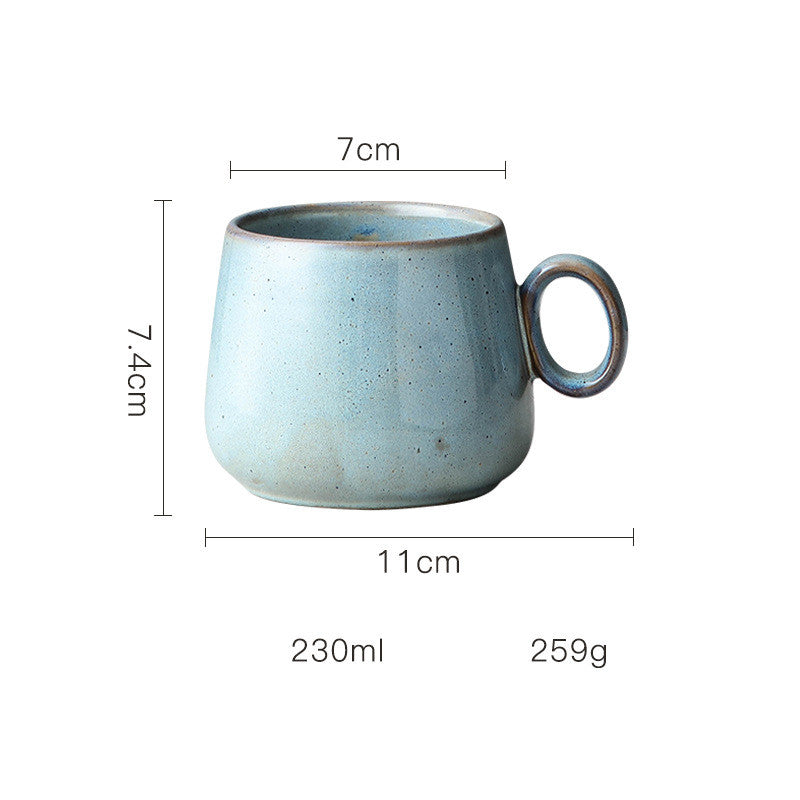 Ceramic Coffee Cup Retro Kiln Ceramic  Japanese Cup