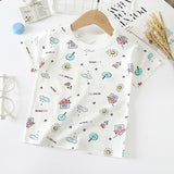 Children's Short-Sleeved T-Shirt - Cotton Baby Half-Sleeved Bottoming Shirt