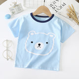 Children's Short-Sleeved T-Shirt - Cotton Baby Half-Sleeved Bottoming Shirt