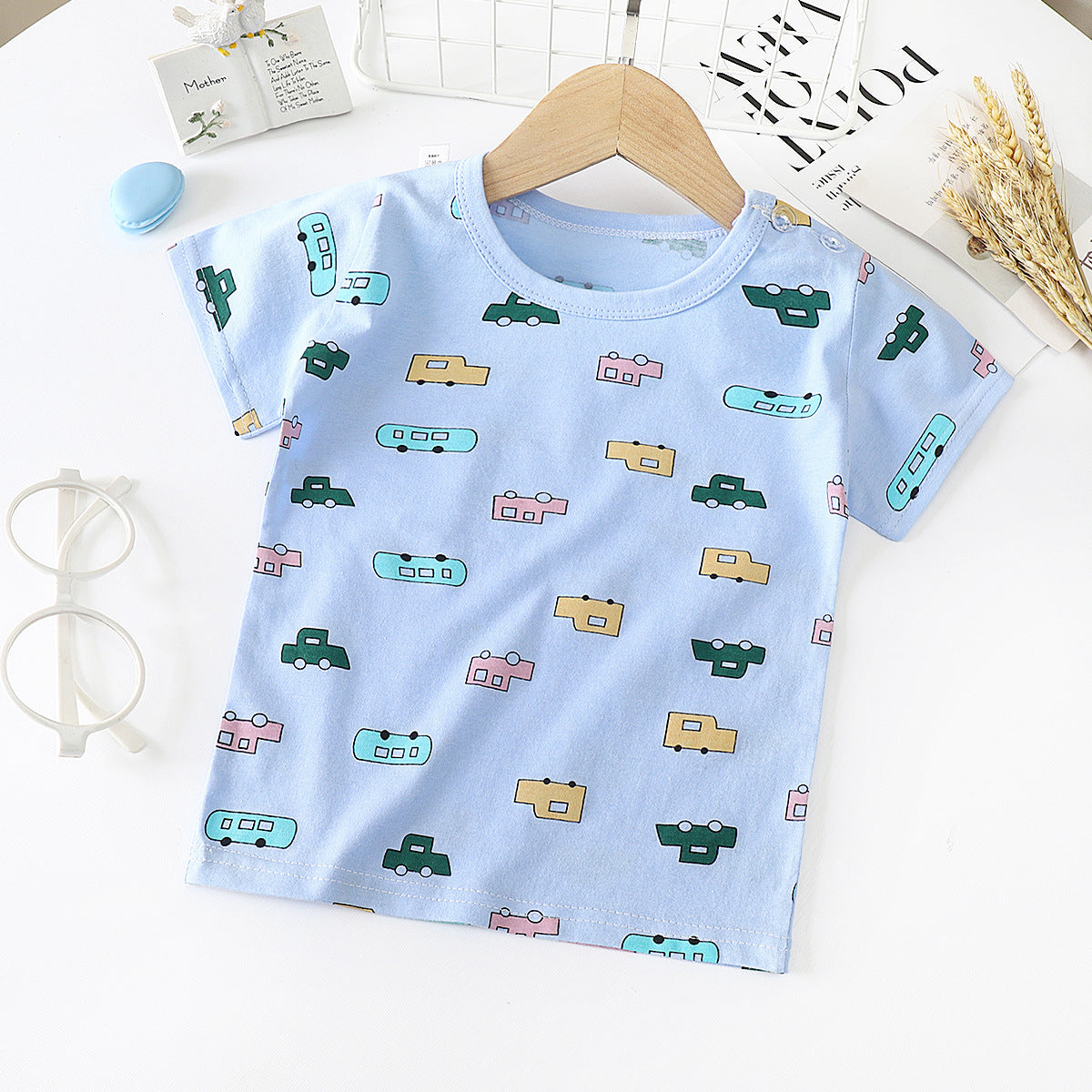 Children's Short-Sleeved T-Shirt - Cotton Baby Half-Sleeved Bottoming Shirt