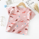 Children's Short-Sleeved T-Shirt - Cotton Baby Half-Sleeved Bottoming Shirt