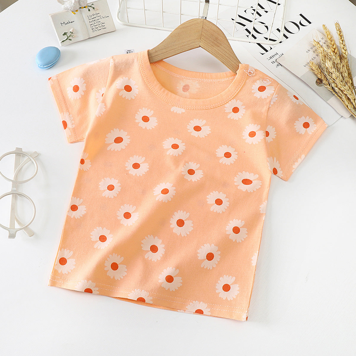 Children's Short-Sleeved T-Shirt - Cotton Baby Half-Sleeved Bottoming Shirt