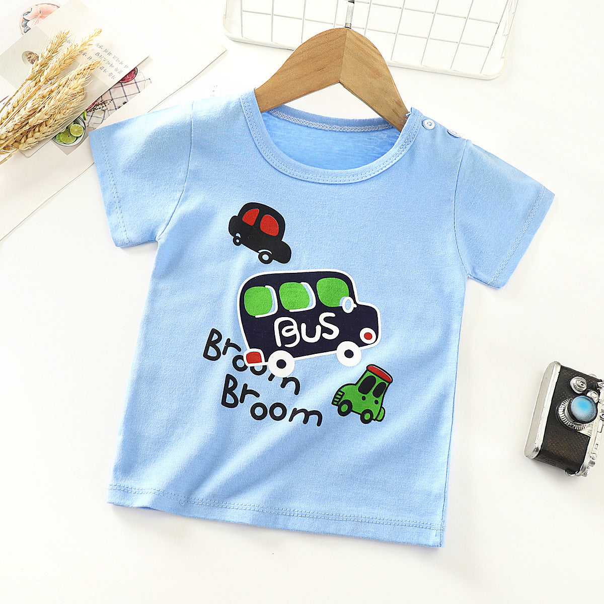 Children's Short-Sleeved T-Shirt - Cotton Baby Half-Sleeved Bottoming Shirt