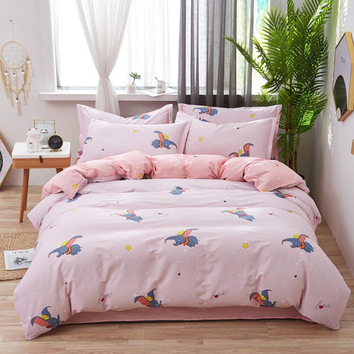 Autumn And Winter Bedding Four-Piece Cotton 1.8M Bed Quilt Cover Sheet 1.2M Cotton Student
