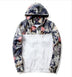 Men's Printed Casual Contrast Sports Hooded Camouflage Jacket - Minihomy