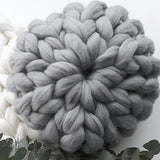 Creative Knitting Woollen Thread Throw Pillow With Nordic Hand-woven - Minihomy