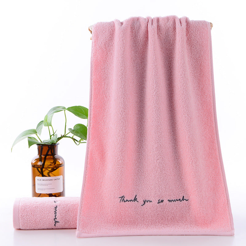 Absorbent Couple Towel Cotton Adult Face Wash Towel