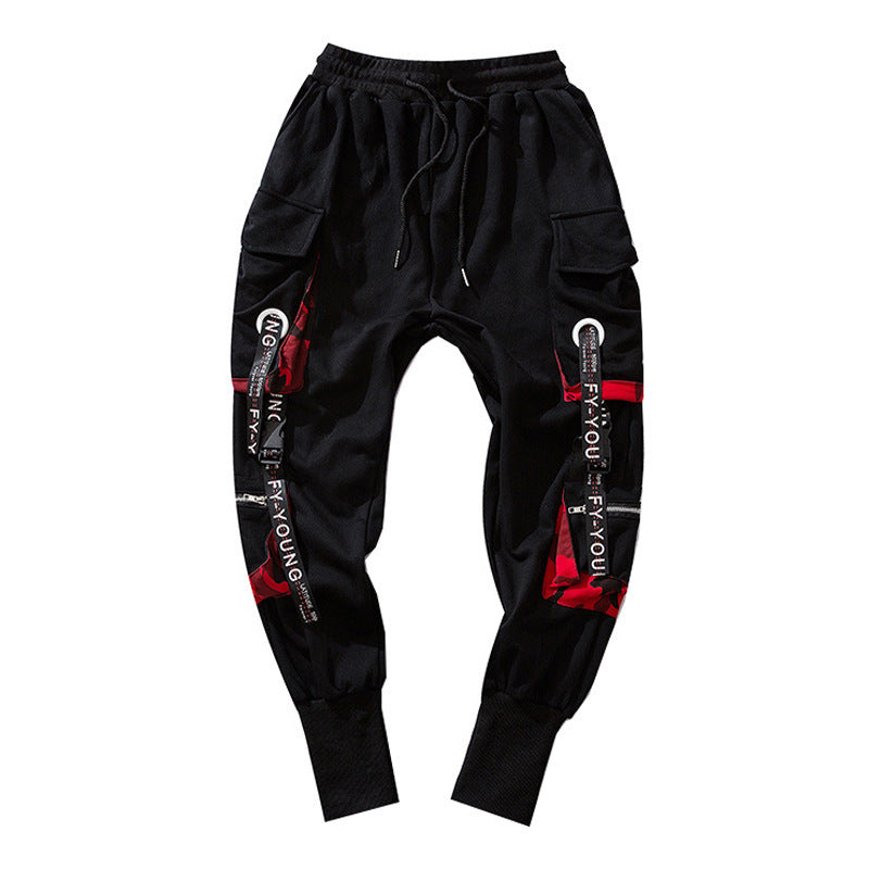 Streetwear Men's Cool Pants Pocket Loose Men