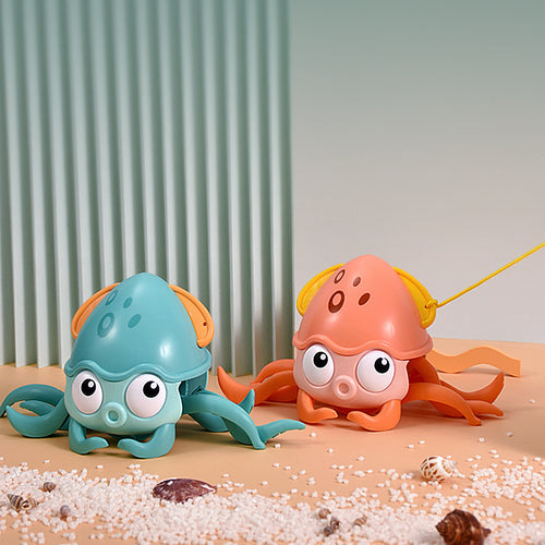 Summer Bathing Bath Toys Octopus Clockwork Swimming Children Playing Water And Land Dual-purpose Beach Water Summer Toys Gifts