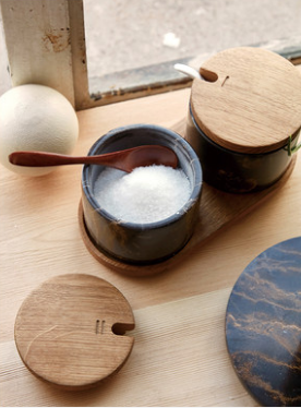 Marble Series Kitchen Supplies Seasoning Jar Seasoning Box