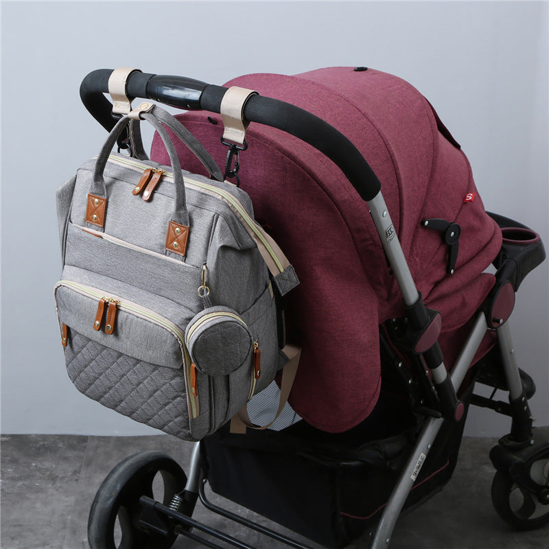 Backpack Can Hang Baby Stroller Baby Bag Folding Crib Mommy Bag