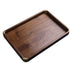 Handmade Walnut Solid Wood Tray Brass Tea Tray Household - Minihomy