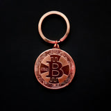 Bitcoin Coin Key Chain Art Collection Souvenirs Collectibles