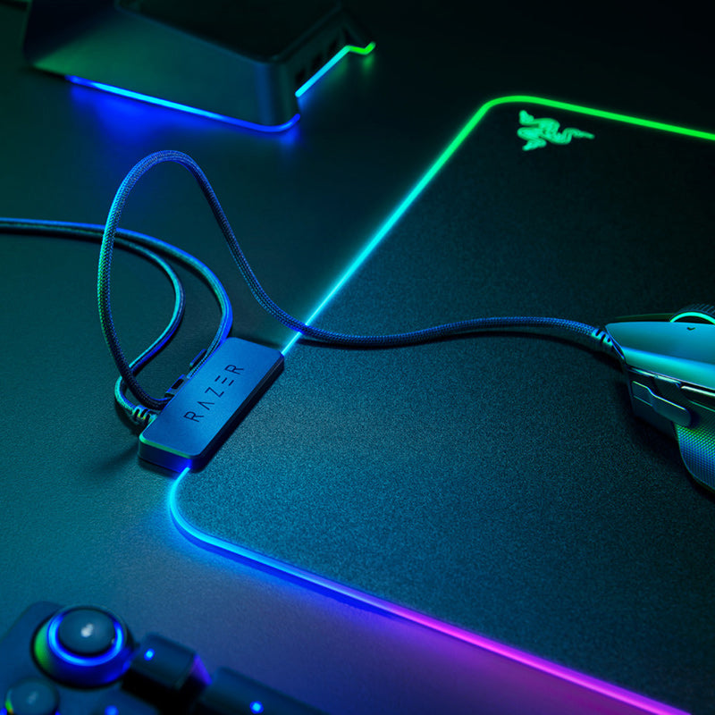 Razer Firefly Hard V2 RGB Game Mouse Pad Can Customize The Built-in Cable Non Slip Rubber Base - Minihomy