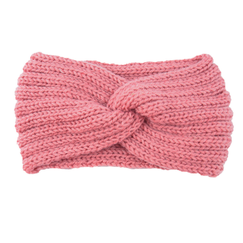 Knitted Cross Headband Ear Protection Braided Headband