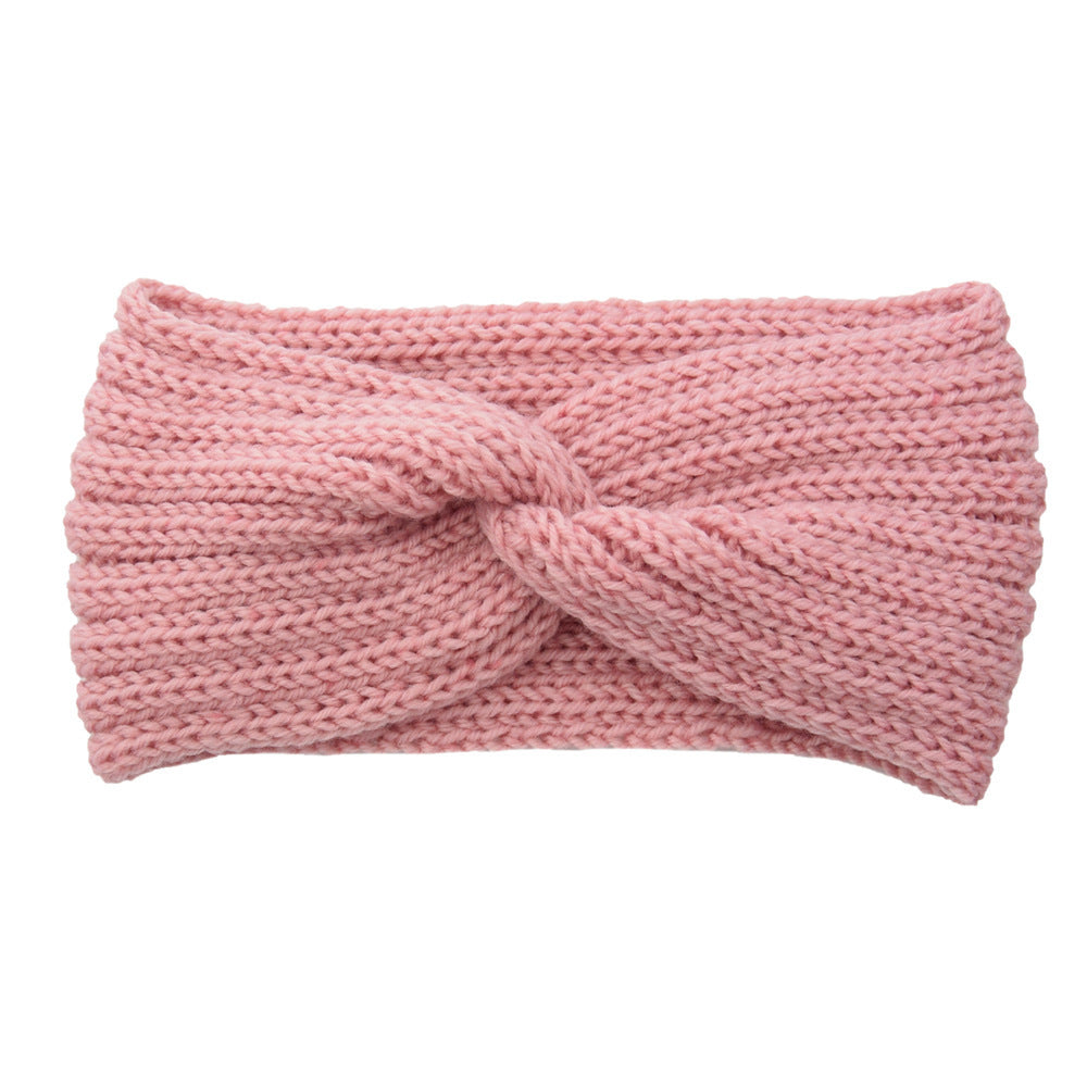 Knitted Cross Headband Ear Protection Braided Headband