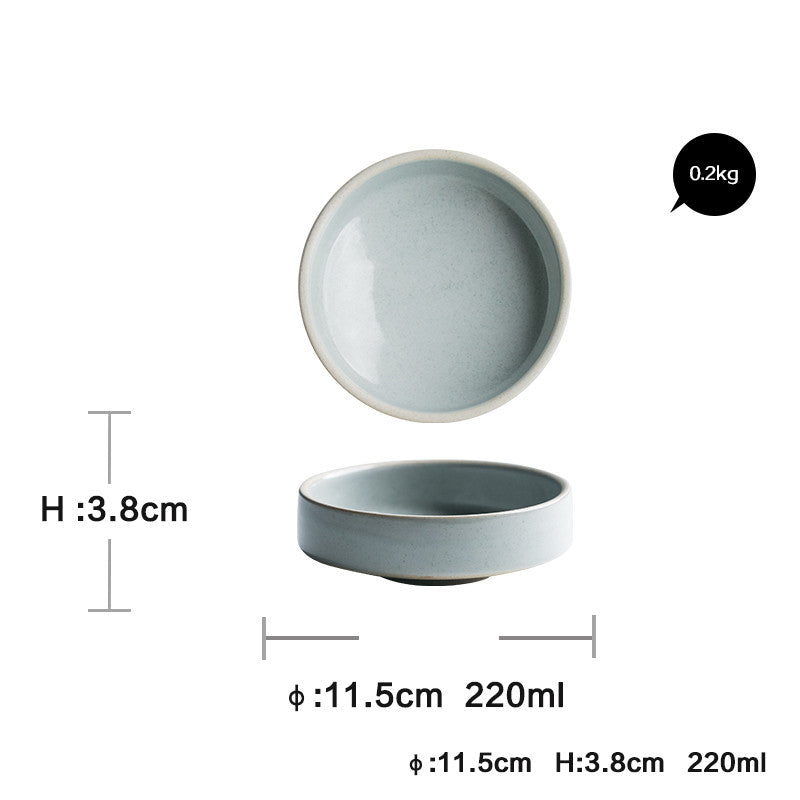 Household Dinner Plate  Flat Plate Bowl And Plate Set