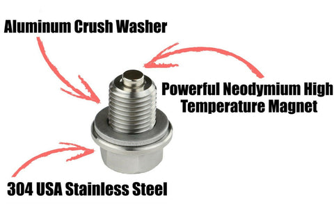 Automobile Universal Stainless Steel Magnetic Drain Plug