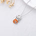 Halloween Jewelry Pumpkin Necklace 925 Sterling Silver Cat Necklace for Girls Women Birthday Christmas Halloween Jewelry Gifts