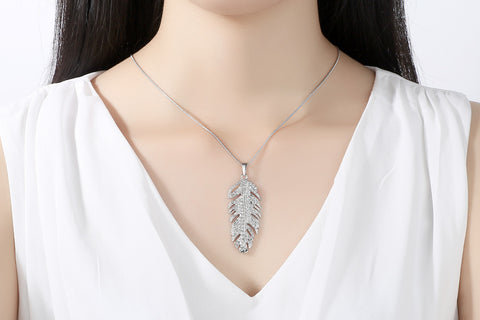 Rhinestone Necklace Earring Set