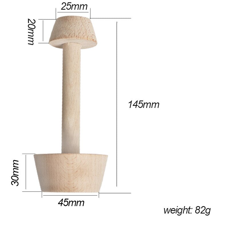 Wood Tart Tamper Double Side Wooden Pastry Egg Tart Pusher Baking Cake Kitchen Tools - Minihomy