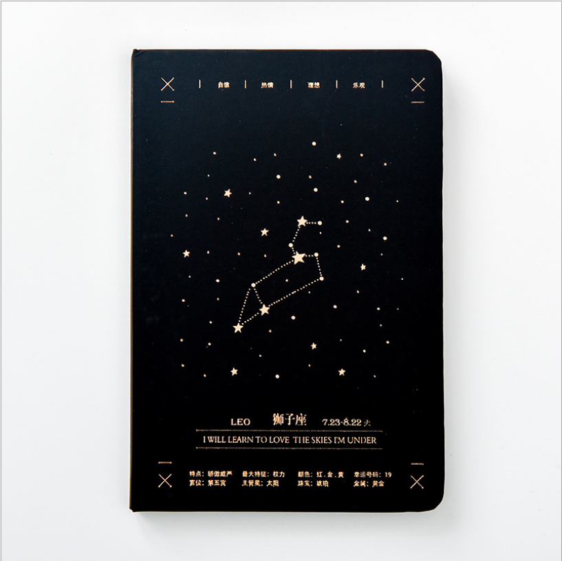 High-quality zodiac sign notebook