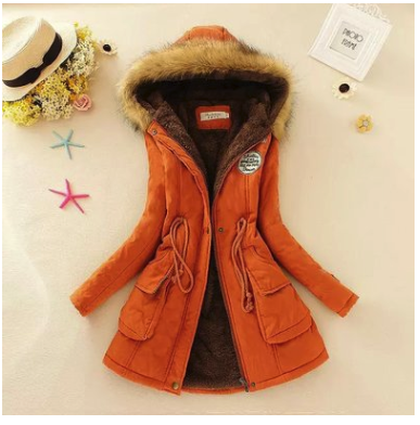 Thick Winter Jacket Women Large Size Long Section Hooded parka outerwear warm coat