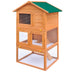 Outdoor Rabbit Hutch Small Animal House Pet Cage 3 Layers Wood - Minihomy