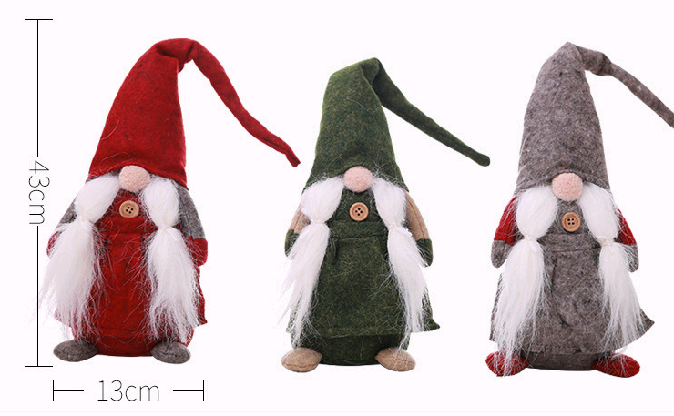 Christmas  small forest beard old man decoration