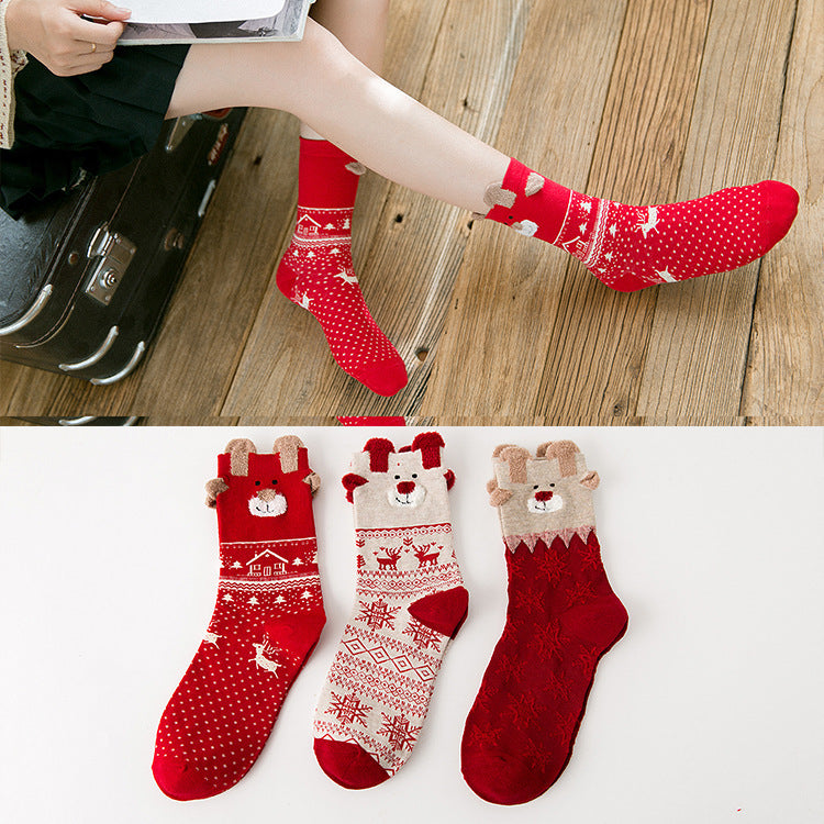 Cute Santa Claus Christmas Socks for Holiday Fun