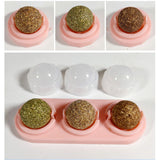 3pcs/lot Self-adhesive Rotated Catnip Lick Ball - Minihomy