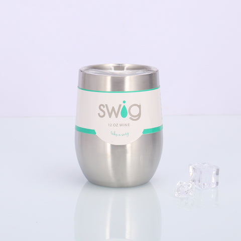 Swig Eggshell Cup 12oz Stainless Steel Wine Mug