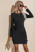 Ruched Tie Dress - Minihomy