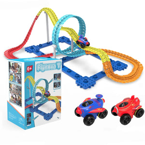Racing Car Set Most Flexible Track Play Set With LED Light Railway Assemble Track Gift For Kids Boys - Minihomy