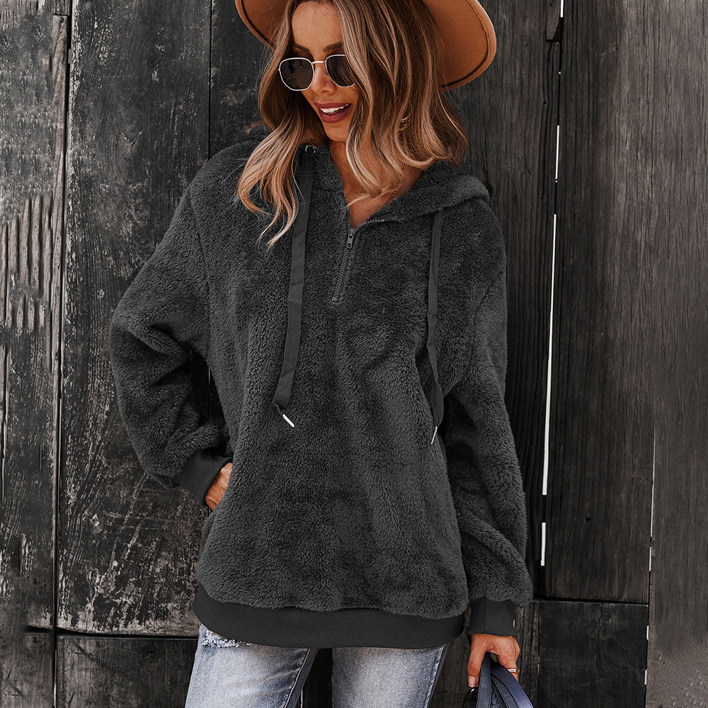 Casual Women's Warm Loose Solid Color Sweater