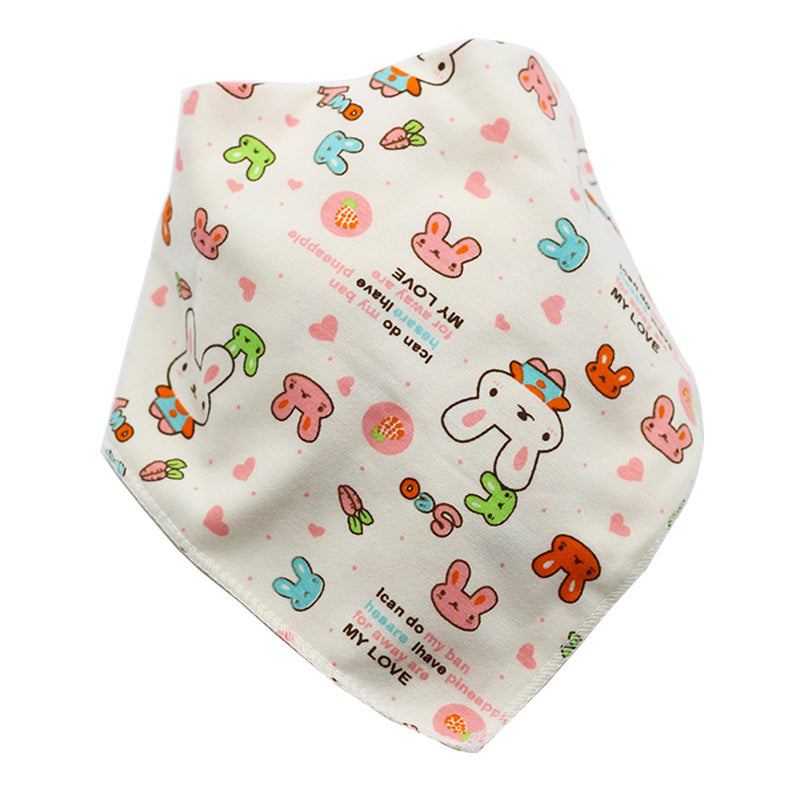 Baby Bibs Waterproof Triangle Cotton Cartoon Child Baberos Bandana Bibs