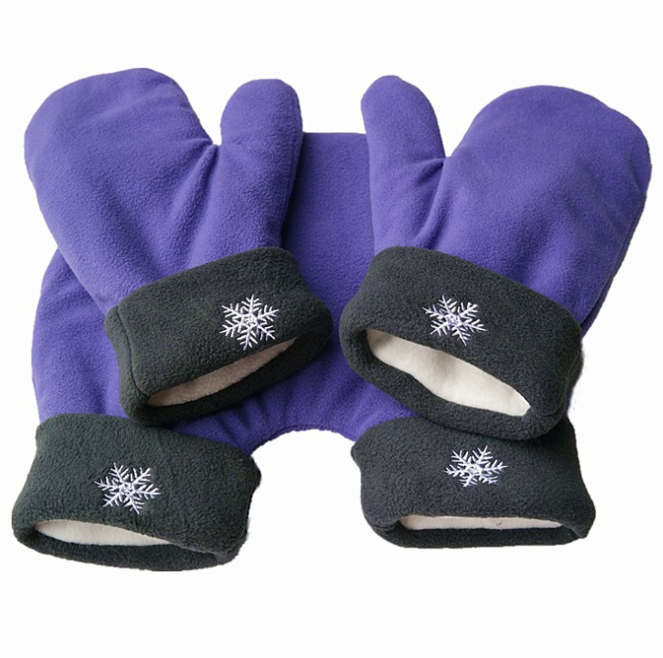 Couple Lovers Gloves Polar Fleece Sweethearts Thicken Winter Warm Lining Glove Christmas Gift Lovers Mittens