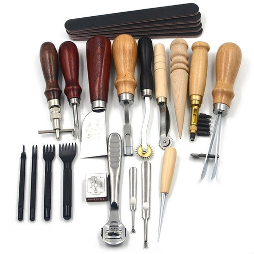18-piece leather craft package