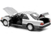 1990 Mercedes-Benz 300 CE-24 Coupe Silver Metallic and Black 1/18 Diecast Model Car by Norev - Minihomy