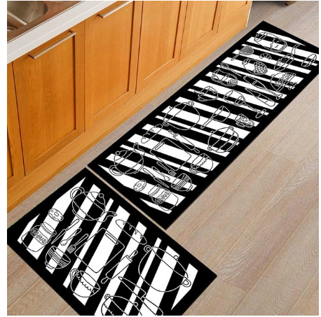 Machine Washable Non-Slip Floor Mats for Doorways, Bathrooms, and Bedside Areas