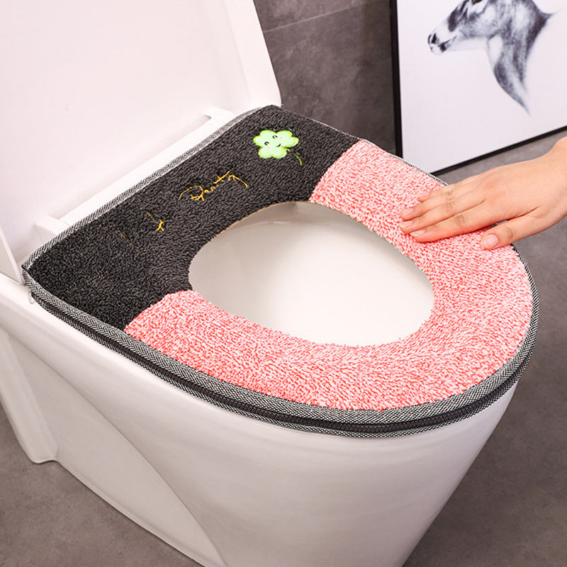 Luminous zipper toilet seat