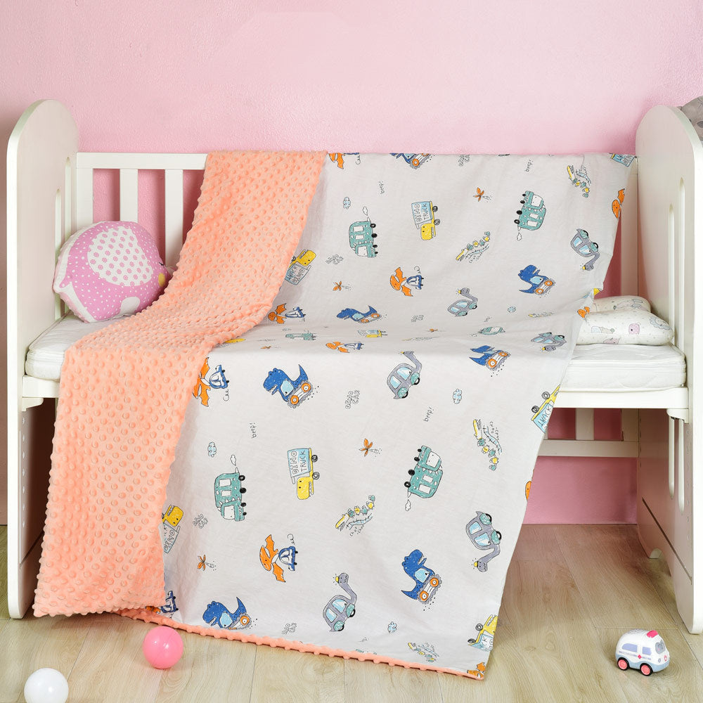 Cotton cartoon baby blanket