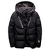 Men's hooded down jacket winter casual down jacket - Minihomy