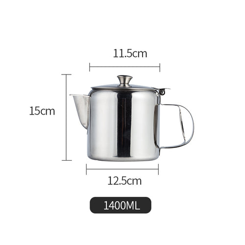 Pull teapot stainless steel coffee pot , milk teapot hand flush pot