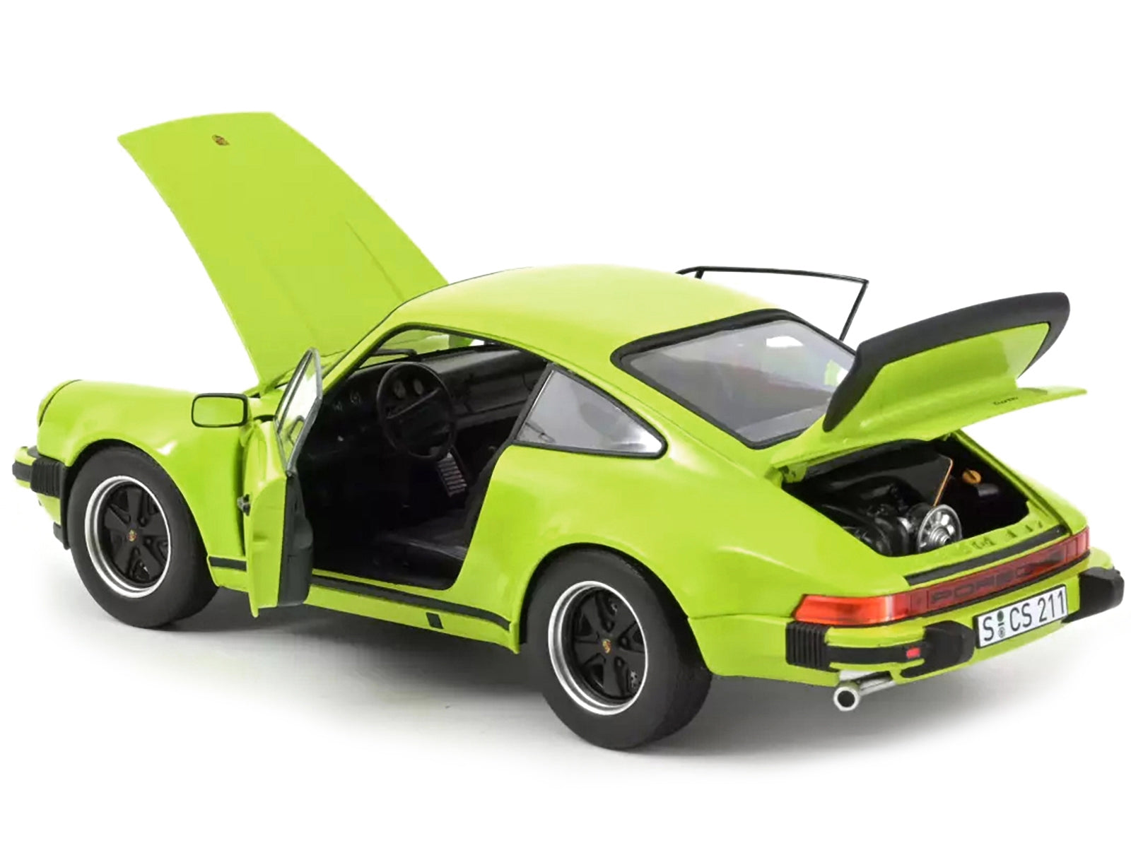 1976 Porsche 911 Turbo 3.0 Light Green 1/18 Diecast Model Car by Norev - Minihomy